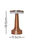 ValueLights Talence Copper Indoor/Outdoor LED Rechargeable Touch Table Lamp - One Size Image 5
