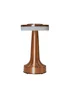 ValueLights Talence Copper Indoor/Outdoor LED Rechargeable Touch Table Lamp - One Size Image 4