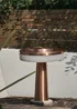 ValueLights Talence Copper Indoor/Outdoor LED Rechargeable Touch Table Lamp - One Size Image 3