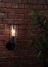 ValueLights Dorset Black Outdoor Wall Lantern - One Size Image 1