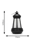 ValueLights 4 pack Black Solar Lanterns - One Size Image 5