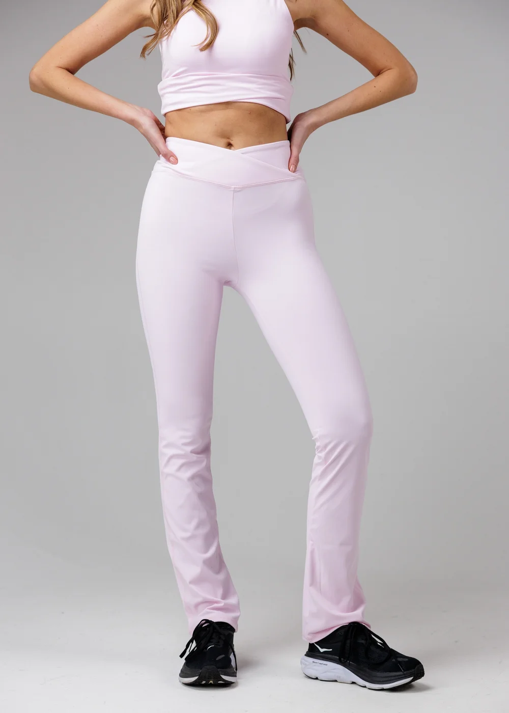French Connection Pink Wrap Front FCUK Stretch Yoga Pant - M Image 3