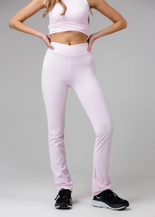 French Connection Pink Wrap Front FCUK Stretch Yoga Pant - M Image 3