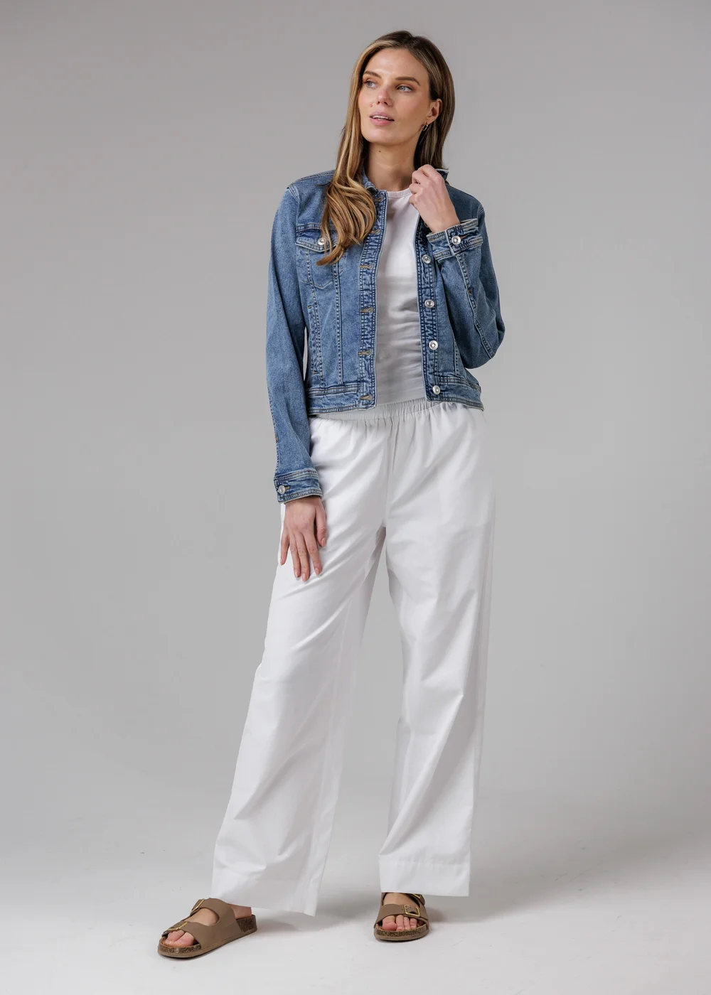 French Connection Blue Cotton Blend Slim Fit Denim Jacket - XS Image 4