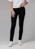 French Connection Black Cotton Blend Stretch High Rise Skinny Denim Jeans - 14 Image 5
