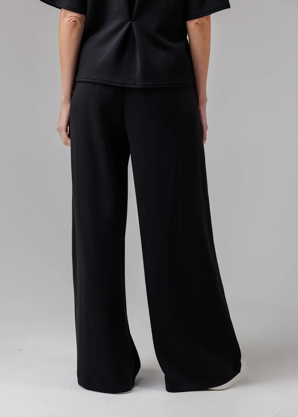 French Connection Black Luxe Wide Leg Draped Trouser - XL Image 2