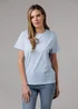 French Connection Blue 3 Pack Cotton Crew Neck Logo Short Sleeve T-Shirts - M Image 2