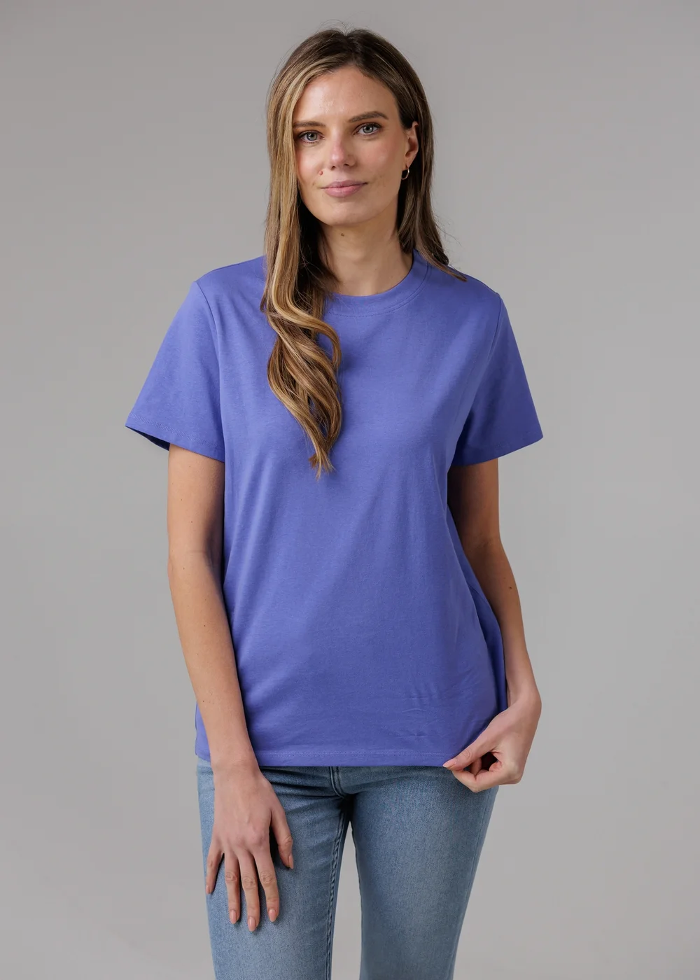French Connection Blue 3 Pack Cotton Crew Neck Logo Short Sleeve T-Shirts - M Image 4