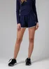 French Connection Navy Lightweight Elasticated Rib Waist FCUK Shell Shorts - L Image 1