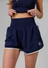 French Connection Navy Lightweight Elasticated Rib Waist FCUK Shell Shorts - L Image 3