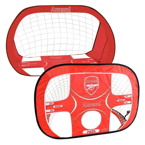 Hy-Pro Arsenal FC Red 2 In 1 Pop Up Target Goal - One Size Image 1