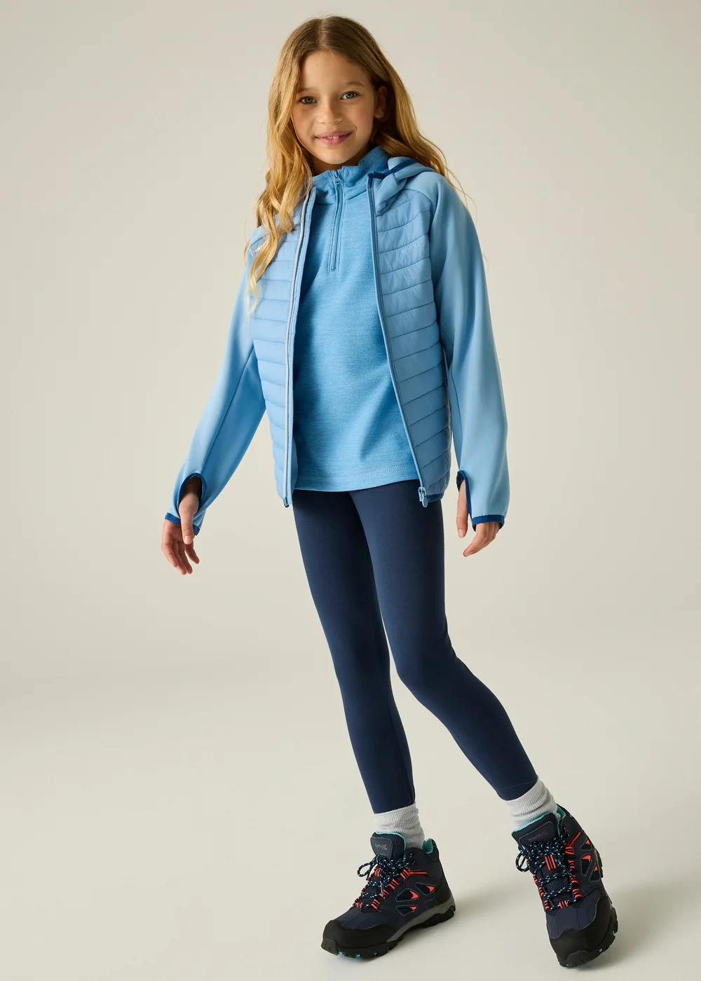 Regatta Washed Denim Andreson Hybrid Lightweight Jacket (3-13 Years) - 3-4 Yrs Image 3
