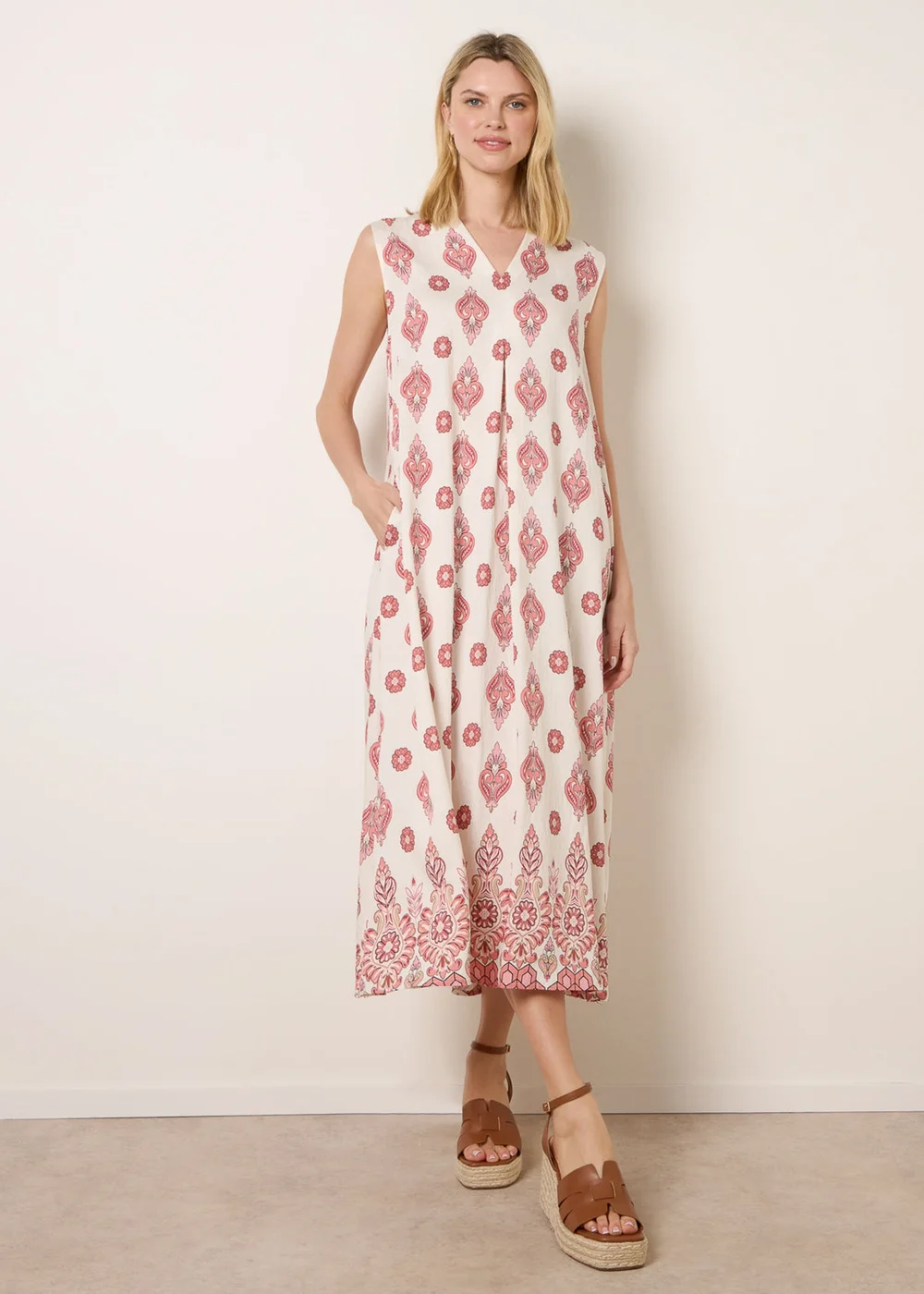 Blue Vanilla Burgundy Floral Print A Line Dress - S/M | Matalan Blue Vanilla Burgundy Floral Print A Line Dress - S/M | Matalan