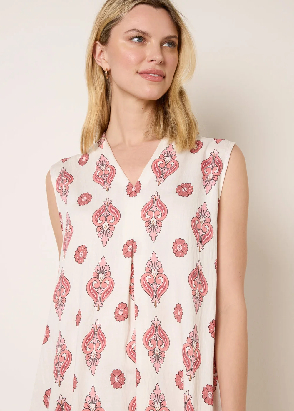 Blue Vanilla Burgundy Floral Print A Line Dress - S/M | Matalan Blue Vanilla Burgundy Floral Print A Line Dress - S/M | Matalan