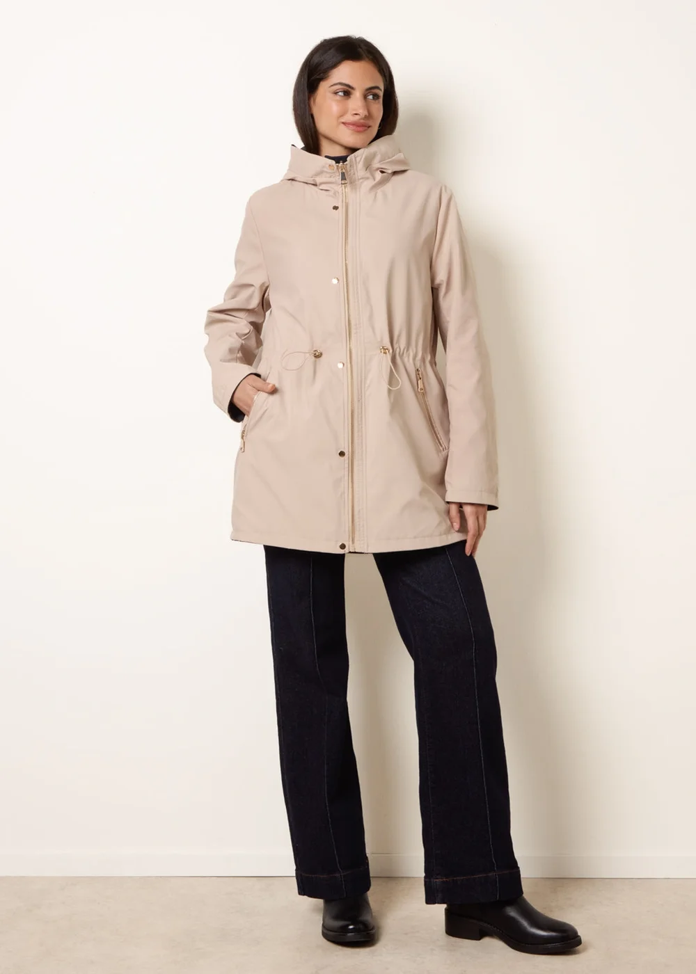 Blue Vanilla Navy Reversible Raincoat - L Image 4