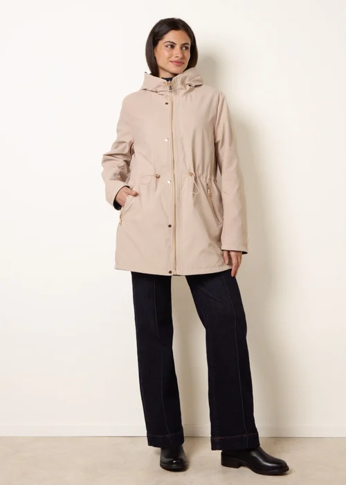 Blue Vanilla Navy Reversible Raincoat - L Image 4