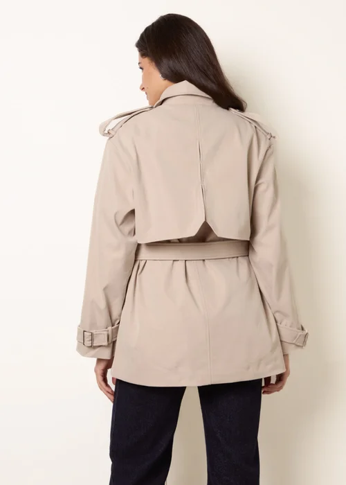 Blue Vanilla Stone Short Trench Coat - L Image 4