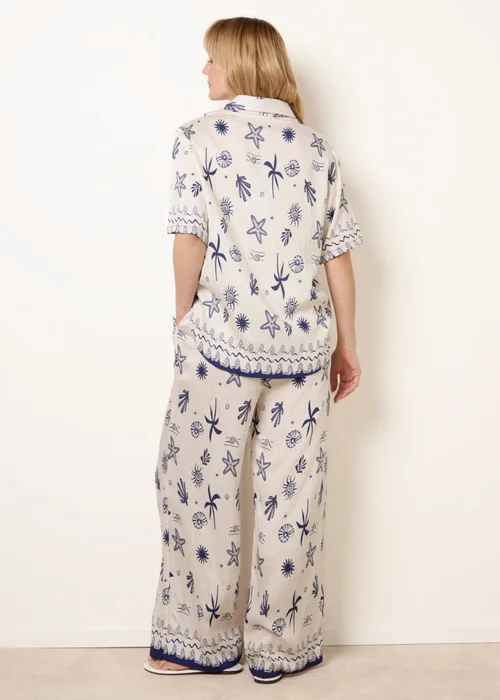 Blue Vanilla Navy Co-Ord Set With Marine-Inspired Print - M/L Image 4