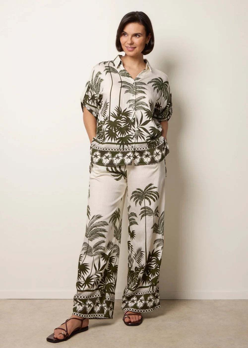 Blue Vanilla Green Palm Tree Set - S/M Image 1