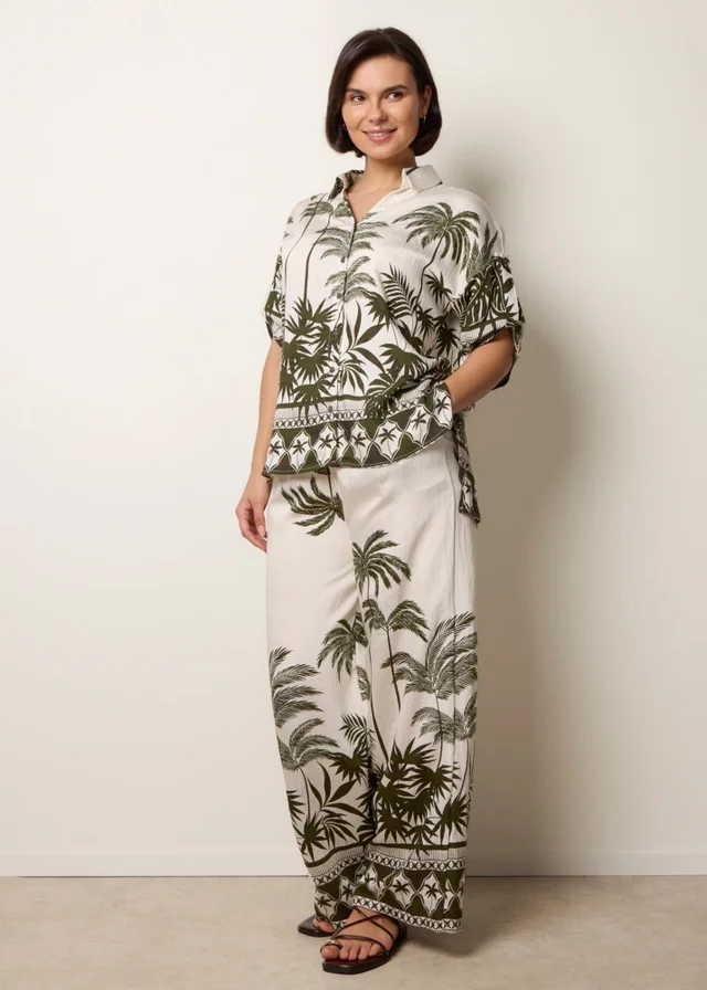 Blue Vanilla Green Palm Tree Set