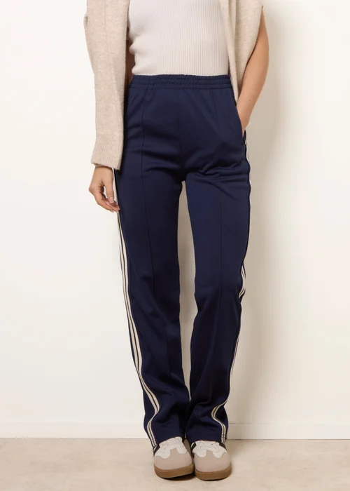 Blue Vanilla Navy Side Stripe Sport Trousers - XL Image 2