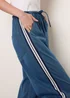 Blue Vanilla Blue Stripe Trousers With Elasticated Waist - M Image 3