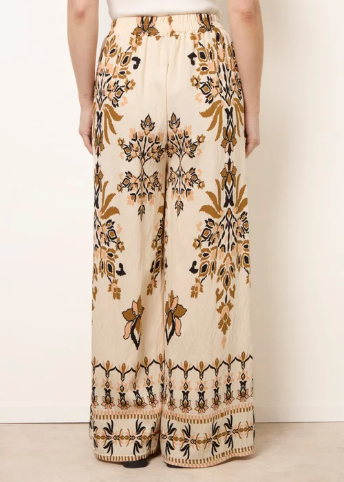 Blue Vanilla Brown Drawstring Waist Wide Leg Pants - S/M Image 4