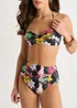 Gini London Multi Tropical Floral Twist Front Bikini Top - 14 Image 3