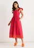 Gini London Pink Ruffle Sleeves Broderie Sun Dress - 8 Image 4