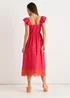 Gini London Pink Ruffle Sleeves Broderie Sun Dress - 8 Image 2