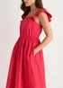 Gini London Pink Ruffle Sleeves Broderie Sun Dress - 8 Image 3