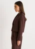 Gini London Brown Double Breasted Linen Jacket - 16 Image 4