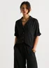 Gini London Black Air Flow Oversized Shirt Top - S/M Image 4