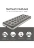 Bestway Premium Flocked Single Airbed with Handheld AC Pump - One Size Image 3