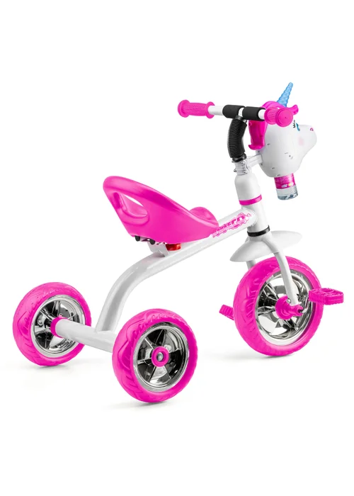 Xootz Bubble Go Unicorn Trike with Detachable Bubble Machine White - One Size Image 4