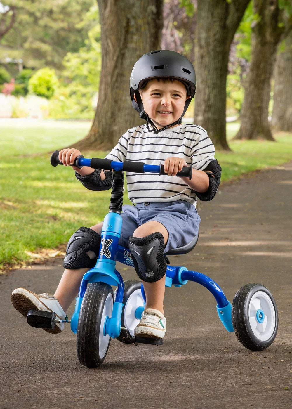 Xootz Switch Rider 5 in 1 Folding Balance Trike Blue - One Size Image 1