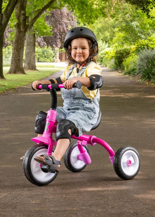 Xootz Switch Rider 5 in 1 Folding Balance Trike Pink - One Size Image 1