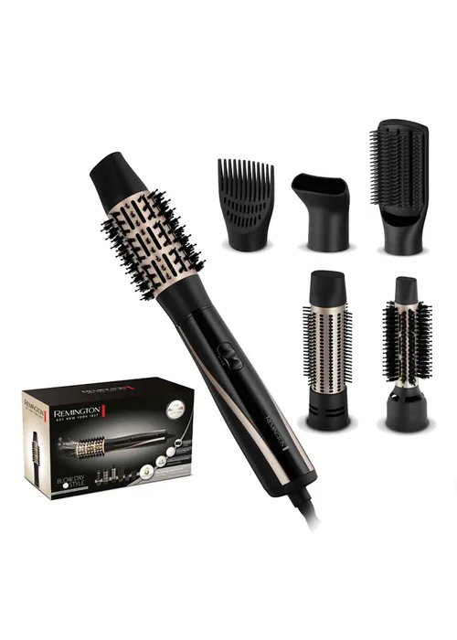 Remington Black Dry & Style 1200W Airstyler Black - One Size Image 1