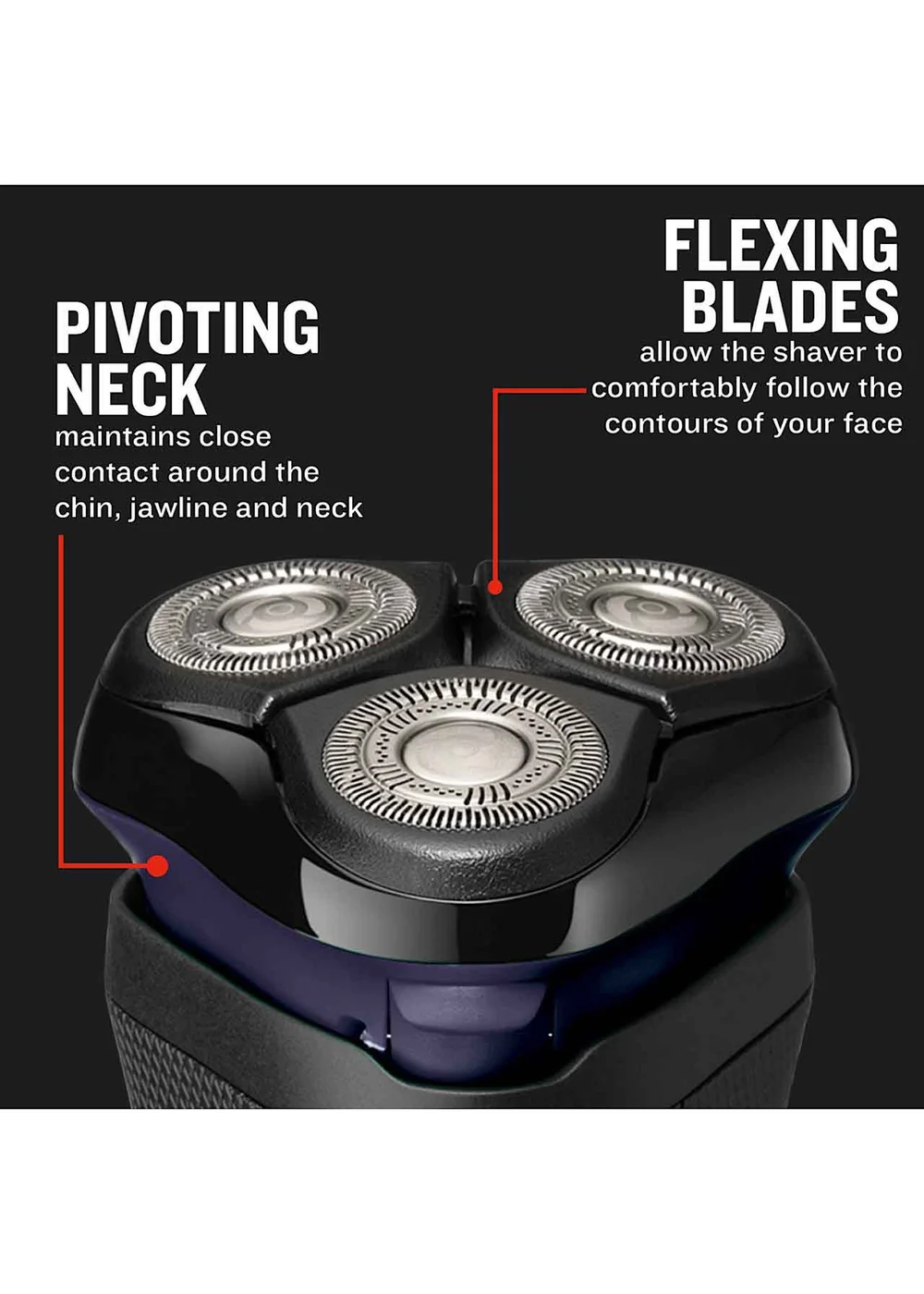 Remington Black R4 Style Series Rotary Shaver - One Size Image 6