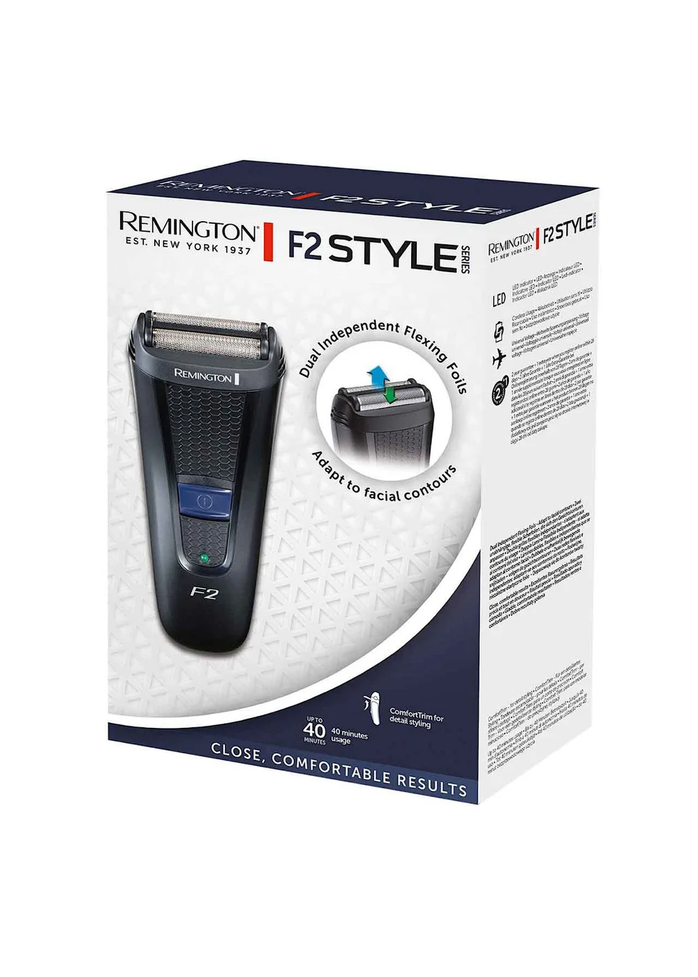 Remington Black F2 Style Series Foil Shaver - One Size Image 6