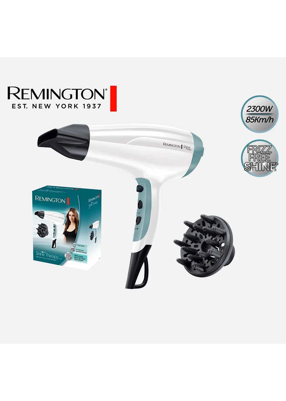 Remington White Shine Therapy Dryer - One Size Image 2