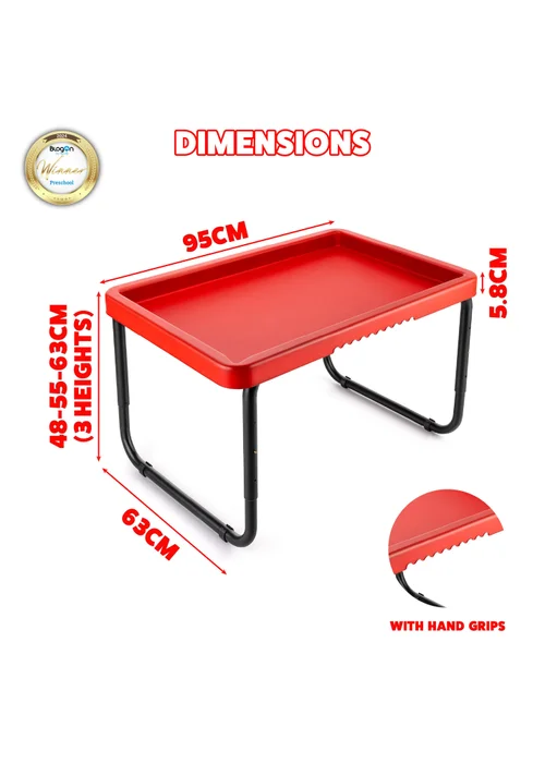 Toyrific Play Tray Activity Table Red - One Size Image 6
