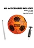 Toyrific Pro Striker Glow Ball Size 5 Orange - One Size Image 5