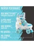 Xootz Semi Soft Bubblegum Skates, Kids Adjustable Roller Skates, Glitter Print Quad Skates with PVC Wheels - M Image 5