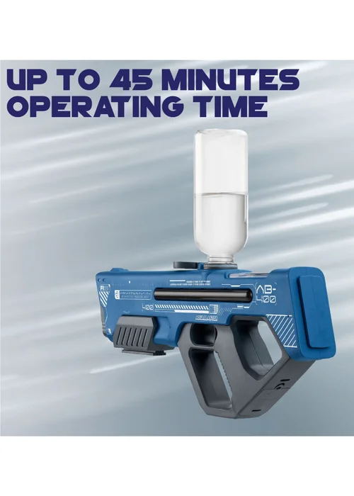 Toyrific Aqua Blaster AB-400 40cm Electric Water Gun Blue - One Size Image 5