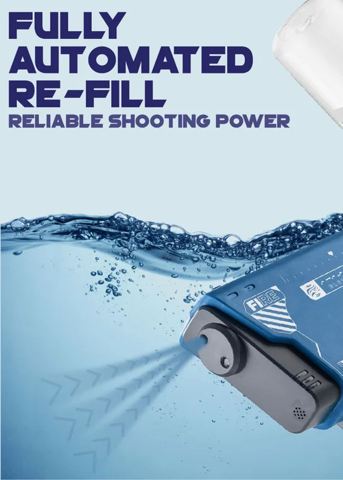 Toyrific Aqua Blaster AB-400 40cm Electric Water Gun Blue - One Size Image 2