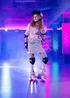 Xootz Semi Soft Stardust Skates, Kids Adjustable Roller Skates, Glitter Print Quad Skates with PVC Wheels - S Image 1