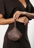 Where's That From Womens Nicki Diamante Mini Chainmail Pouch Bag In Dark Brown - One Size Image 1