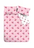 Catherine Lansfield Disco Cherries Stripes Reversible Duvet Cover Set Pink - Single Image 5
