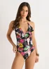 Gini London Multi Tropical Ruffle Front Swimsuit - 14 Image 1